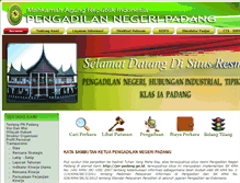 Tablet Screenshot of pn-padang.go.id